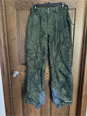 Columbia Women's Olive Digital Camo Boot Cut Snow Pants